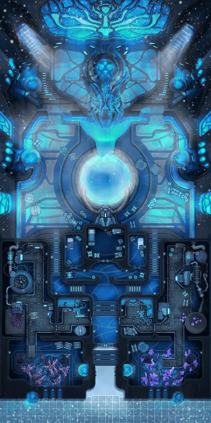 Heretic Monastery map, Frozen variant