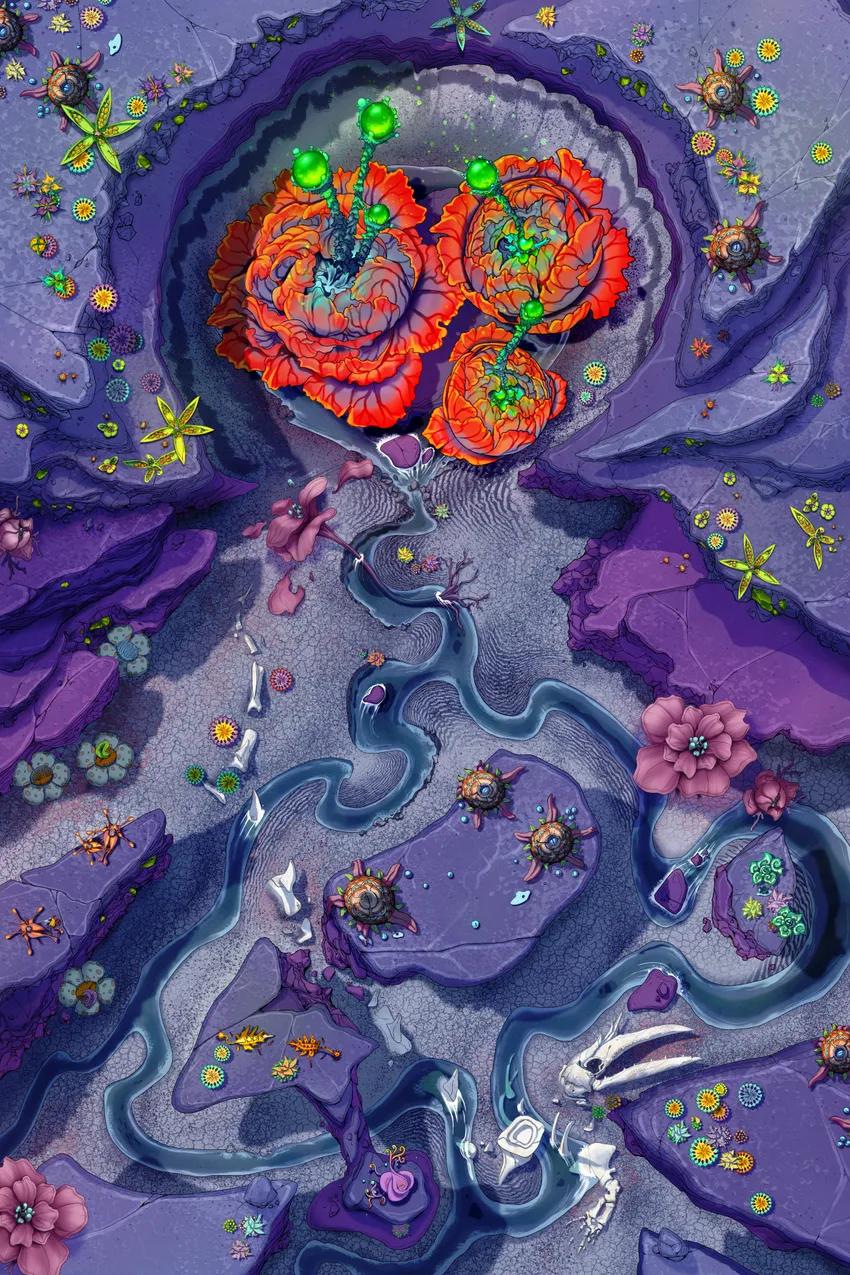 Living Plant Crater map, Original Day variant