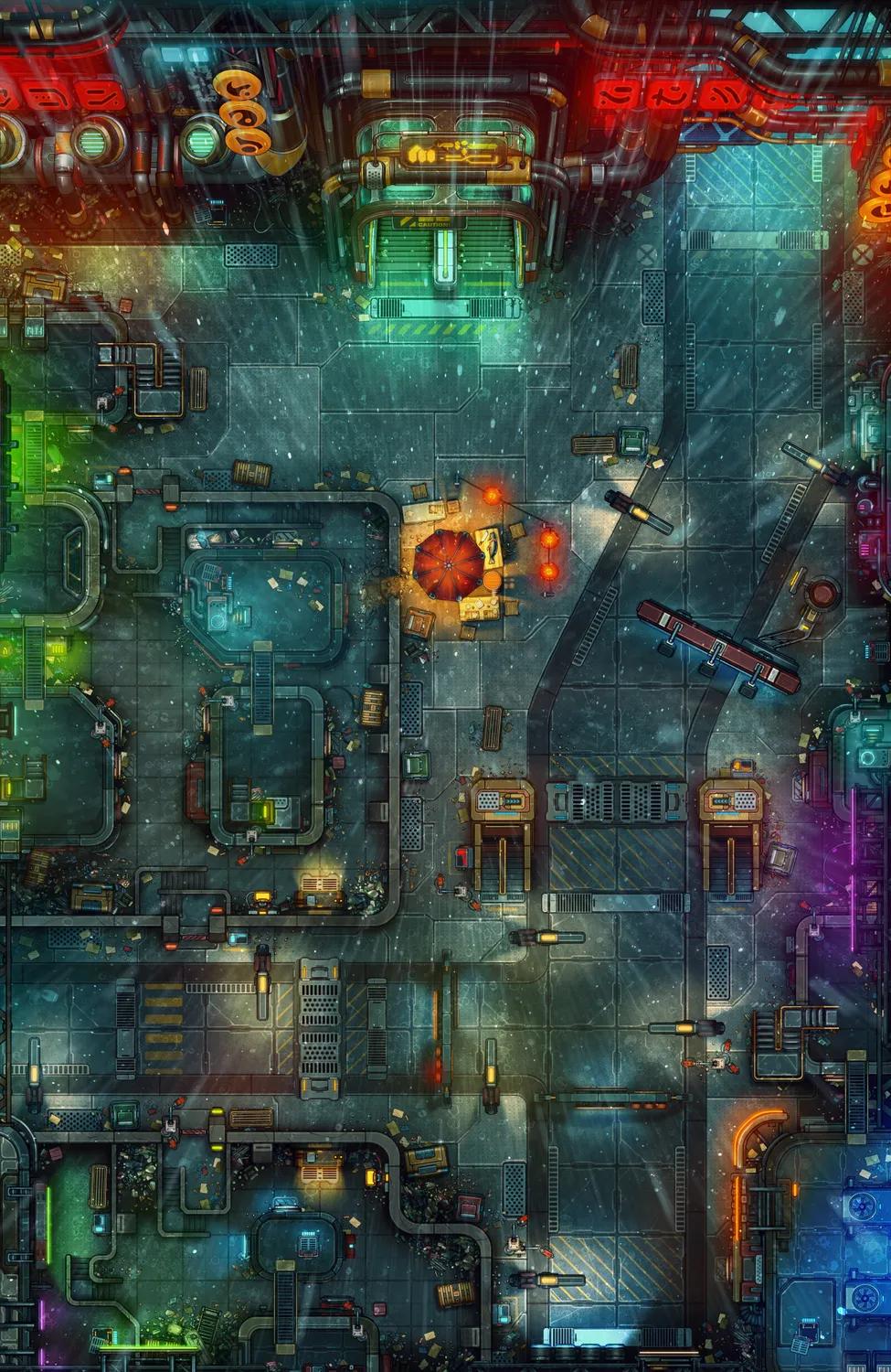 Piping District map, Original Rain variant