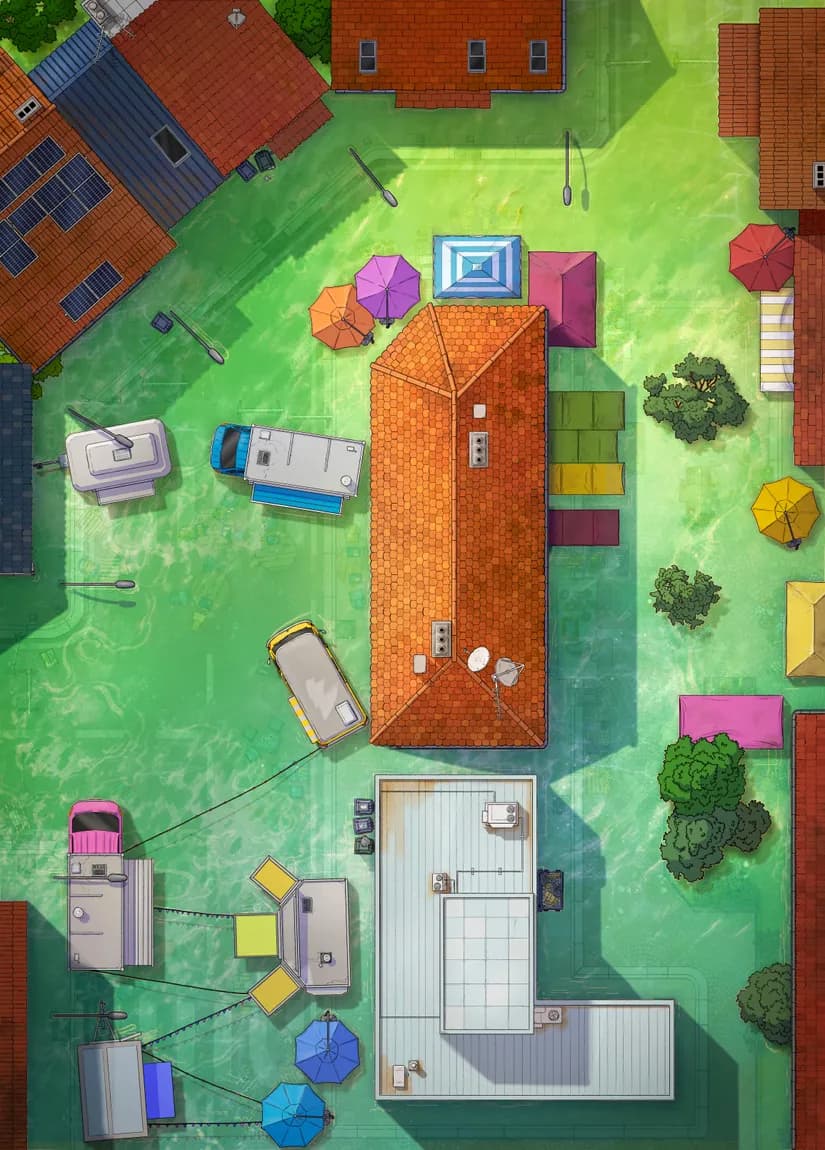 Street Market map, Flood variant
