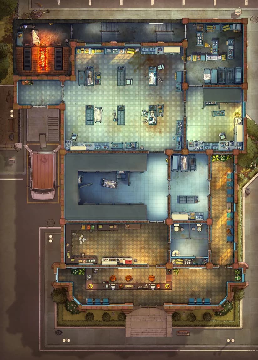 Morgue map, Original Day variant