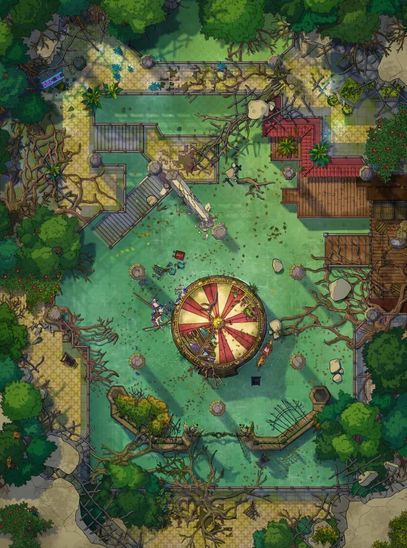 Shopping Mall Ruins map, Flooded variant