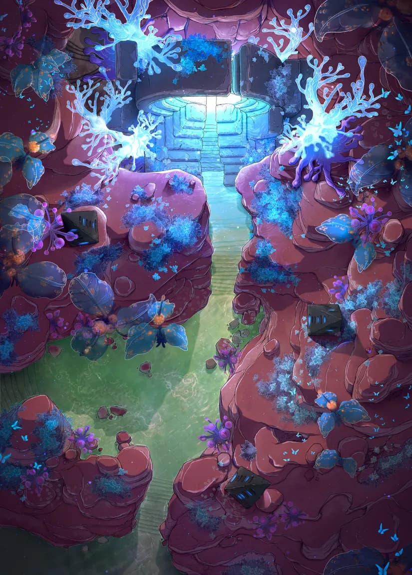 Canyon Portal map, Flooded variant