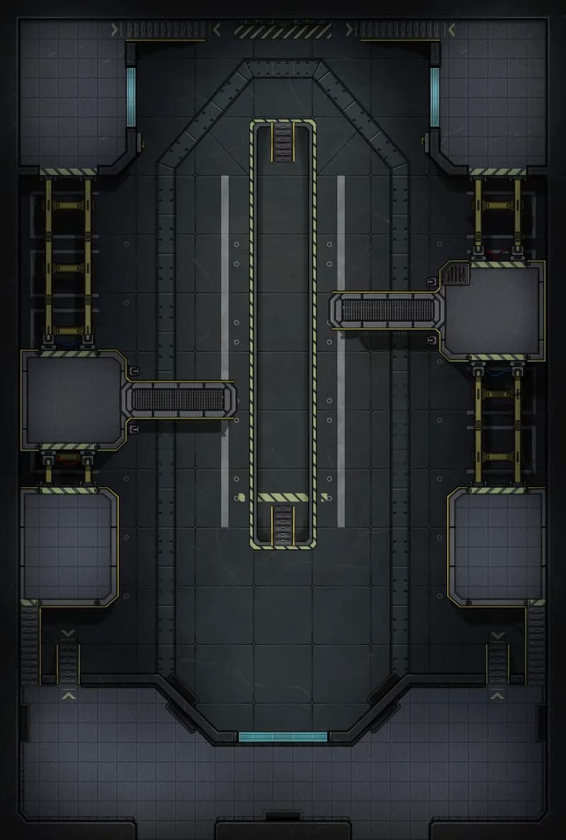 Shuttle Assembly Building map, Empty Day variant