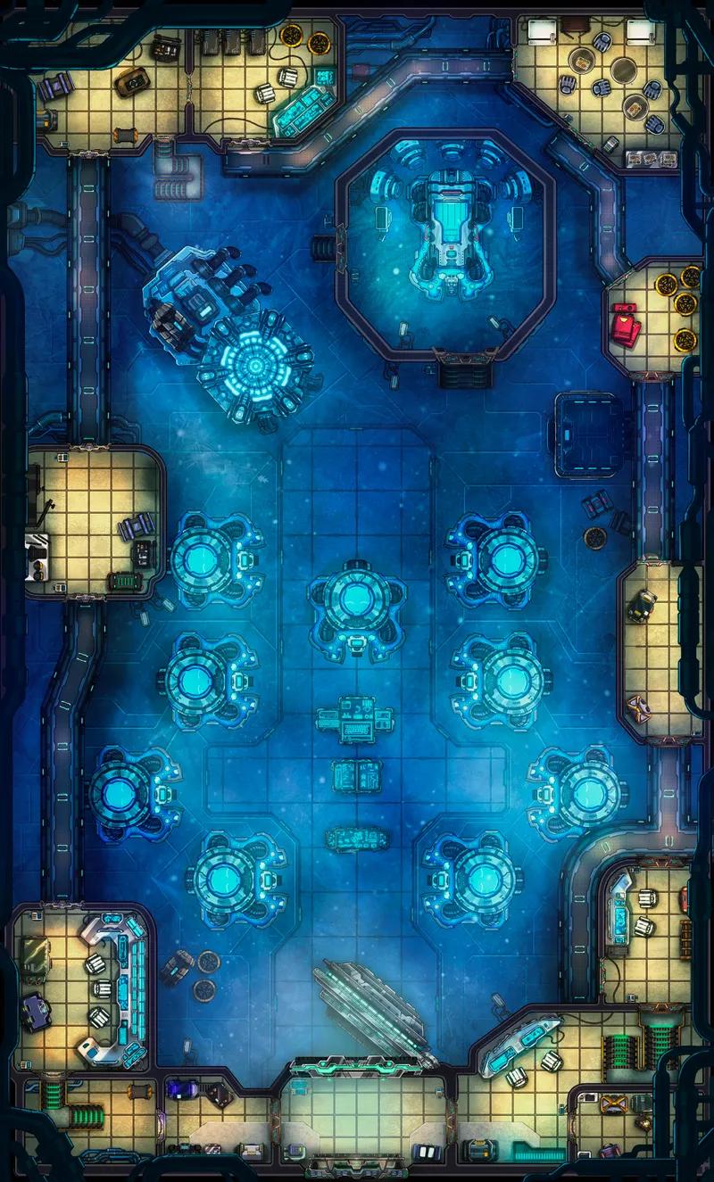 Cryo Prison map, Deep Freeze Day variant