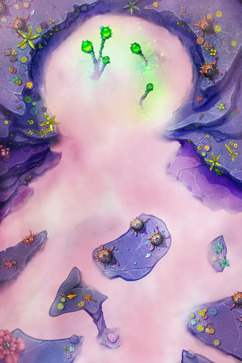 Living Plant Crater map, Fog variant