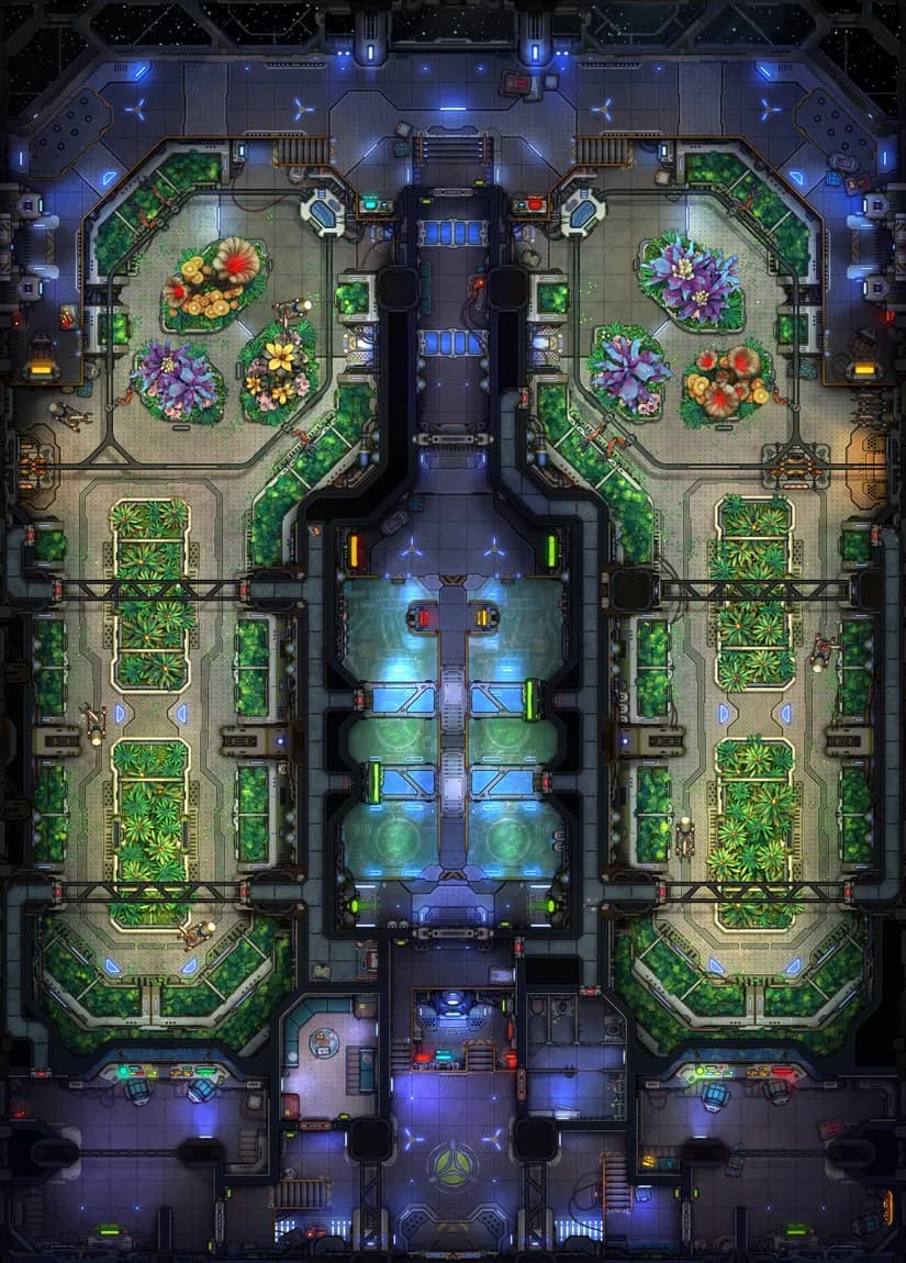 Hydroponic Farm map, Flooded variant