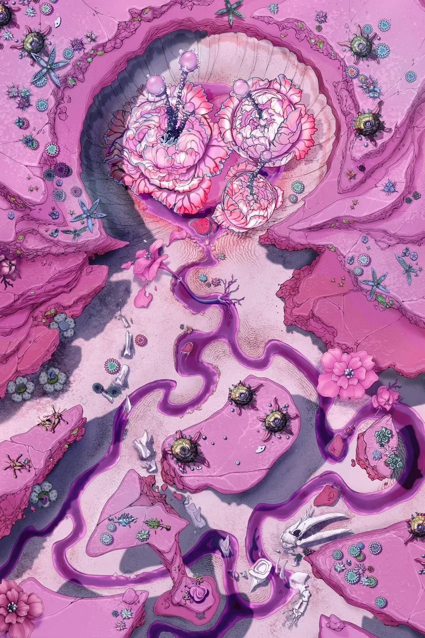 Living Plant Crater map, Iridescent variant