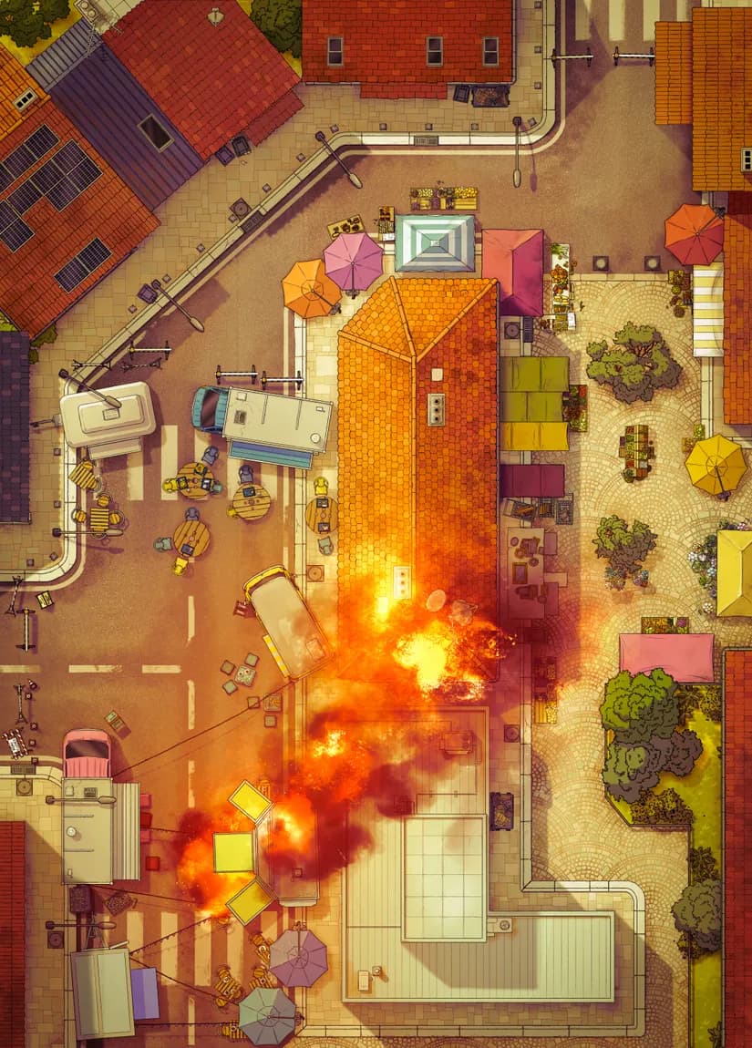 Street Market map, Fire variant