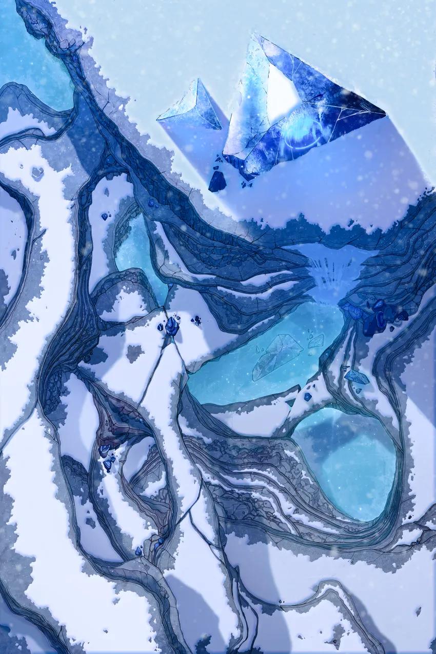 Infected Crystal Cliffs map, Winter variant