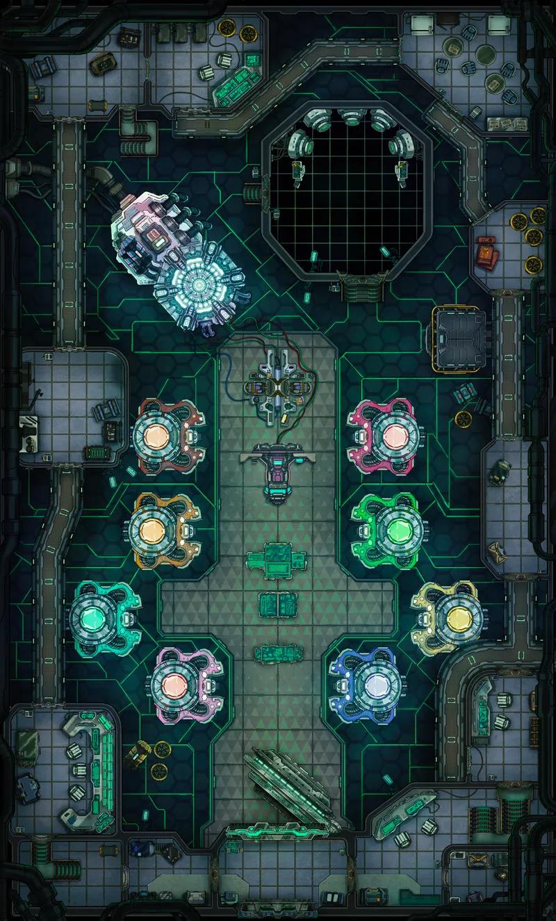 Cryo Prison map, VR Chamber Day variant