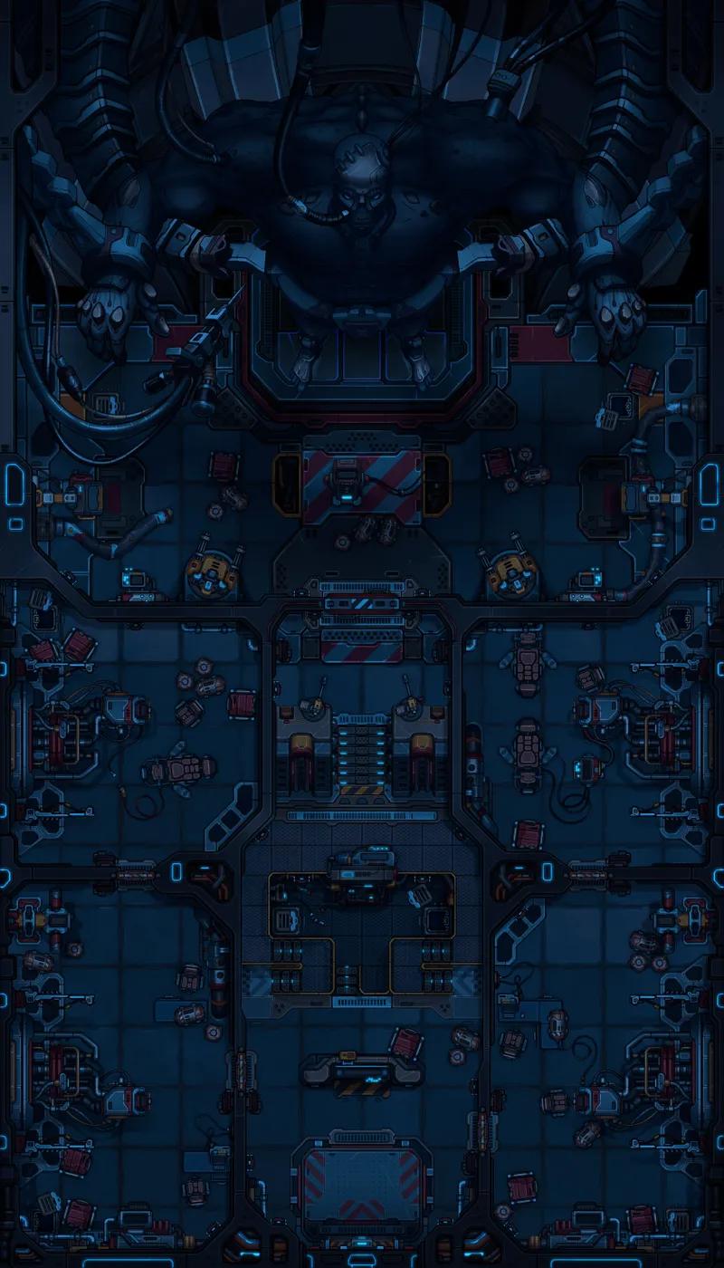 Bio Mech Laboratory map, No Power variant