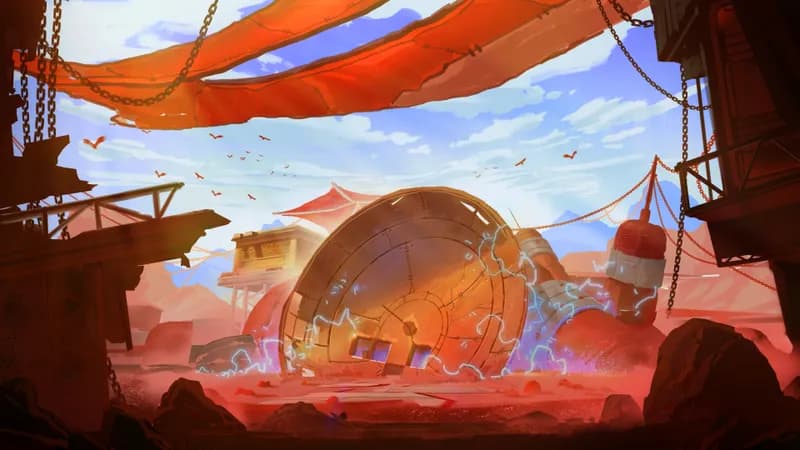 Collapsed Radio Tower map, Red Planet variant