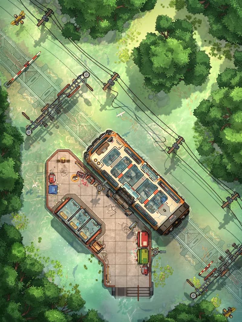Remote Station map, Flood variant