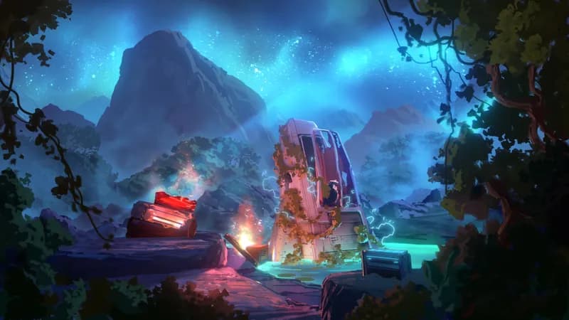 Crash Site Repair Camp map, Original Night variant