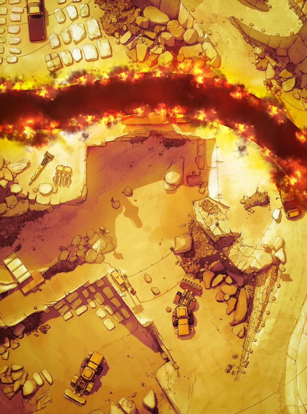Marble Quarry map, Orbital Laser variant
