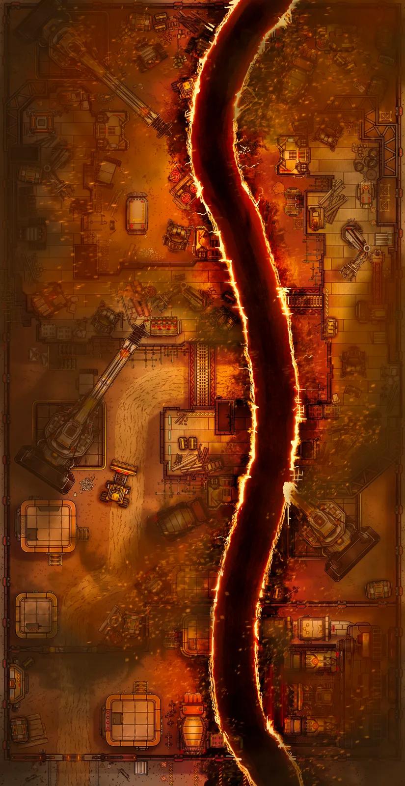 Construction Site map, Orbital Laser variant