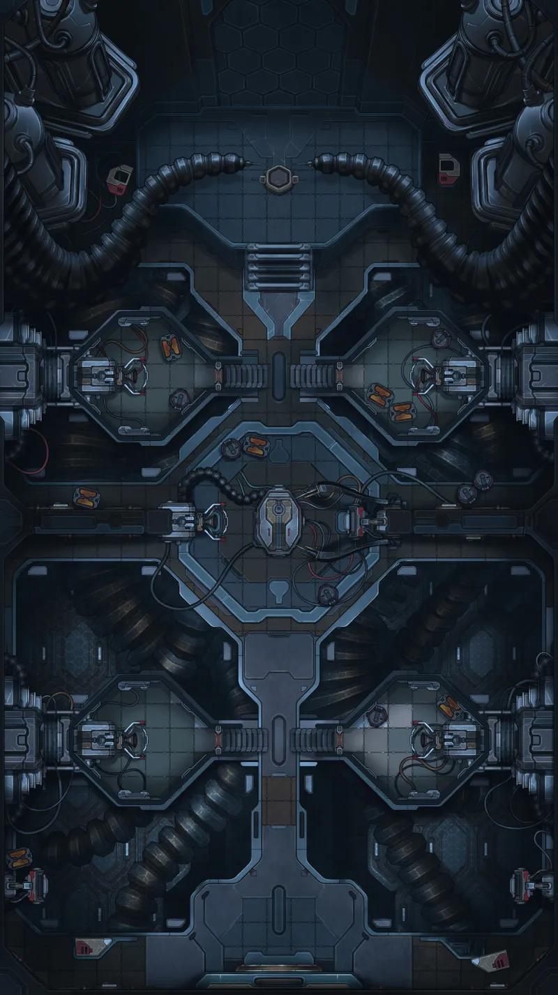 Mech Hive map, No Power variant