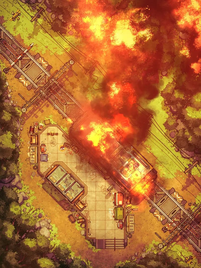 Remote Station map, Disaster variant