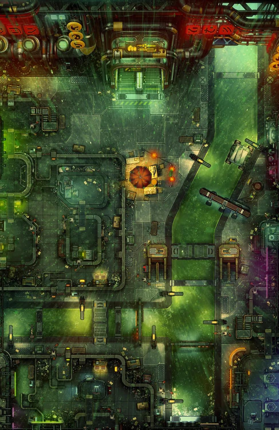 Piping District map, Toxic River variant