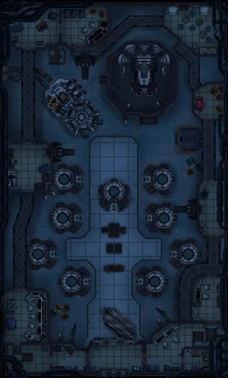 Cryo Prison map, No Power variant