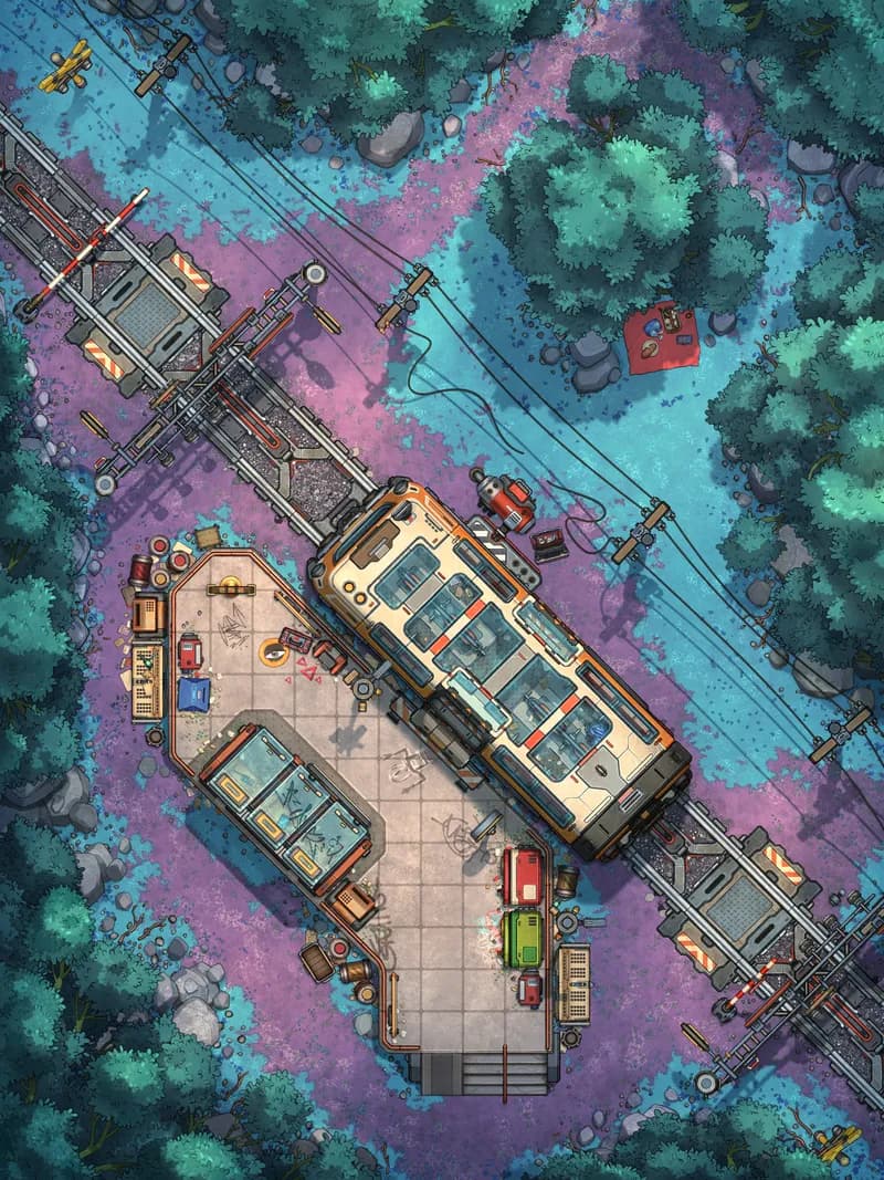 Remote Station map, Pink Planet variant