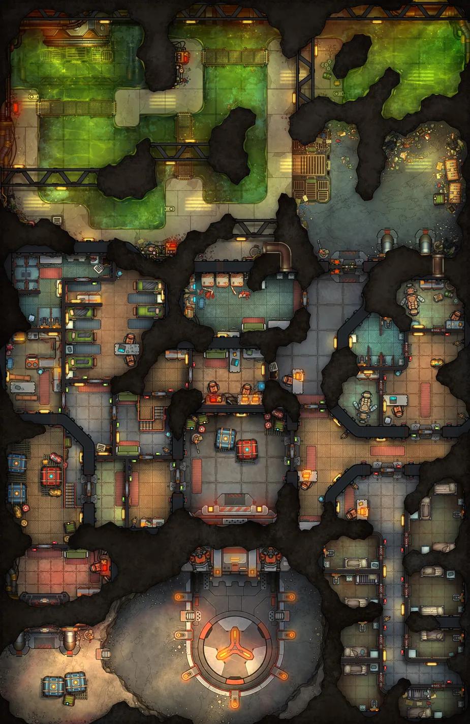 Cavern Prison map, Original Day variant