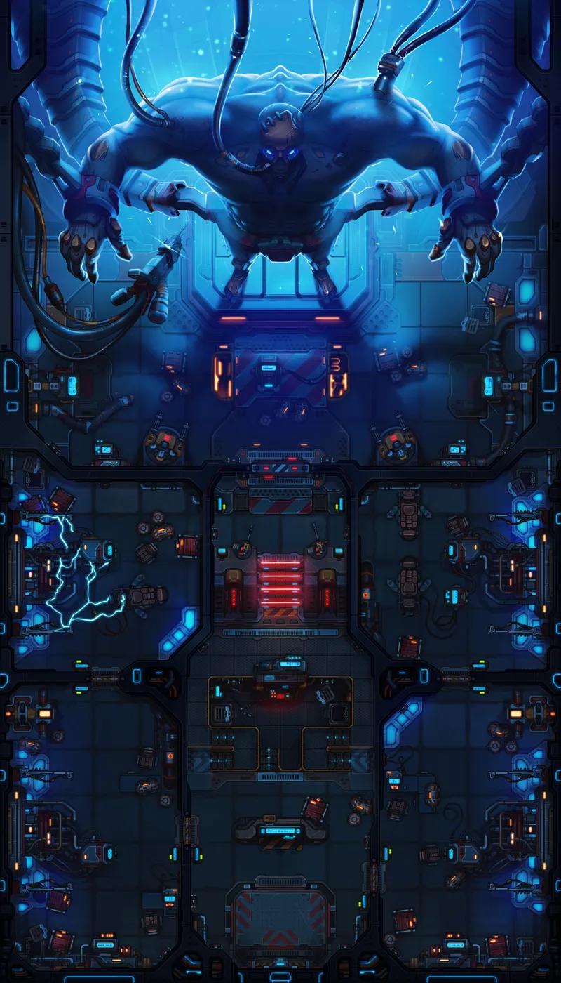Bio Mech Laboratory map, Original Night variant