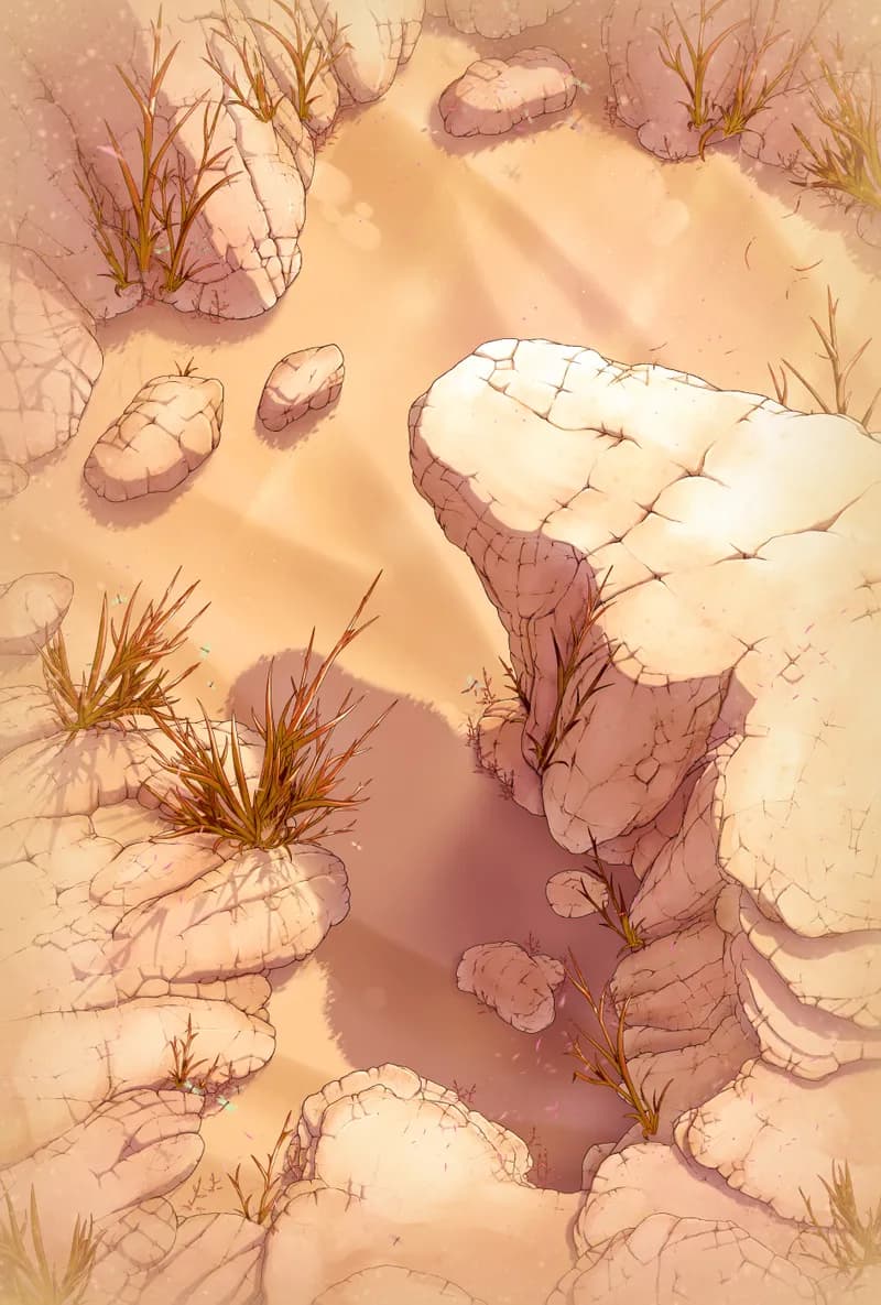 Whitecliffe Gorge Pool map, Desert variant