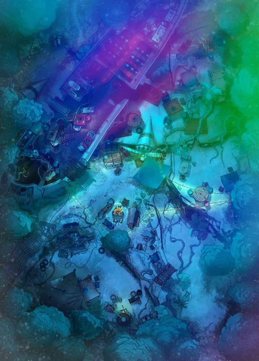 Forest Crash Tavern map, Aurora variant