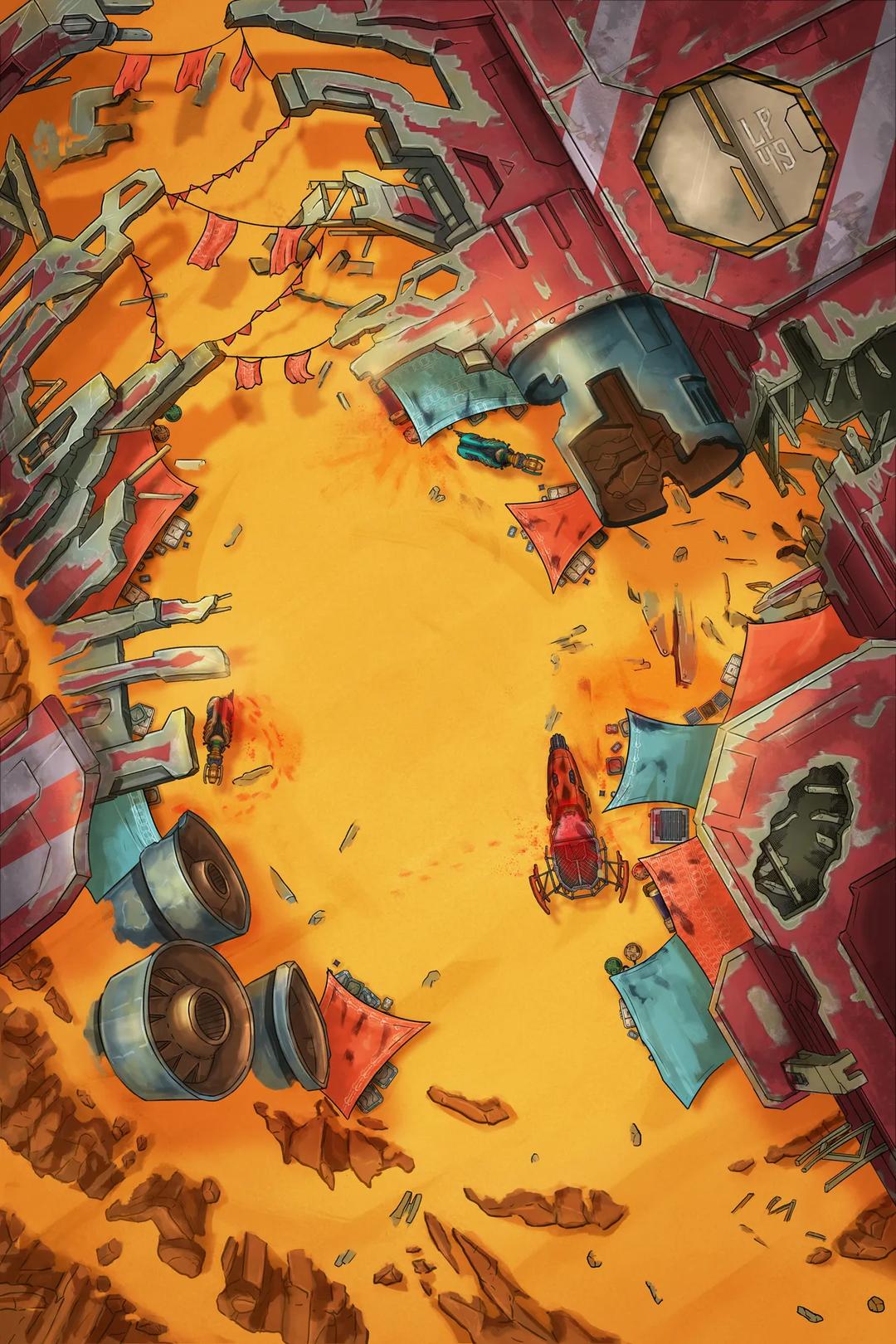 Starship Graveyard map, Massacre Day variant