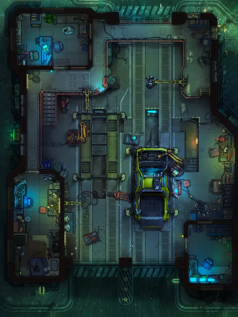 Chop Shop map, Rain variant