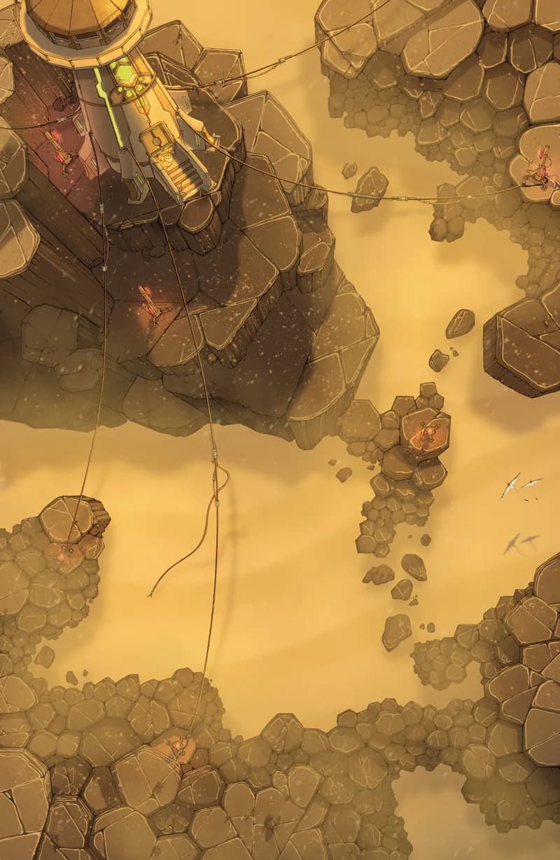 Listening Post map, Desert Day variant