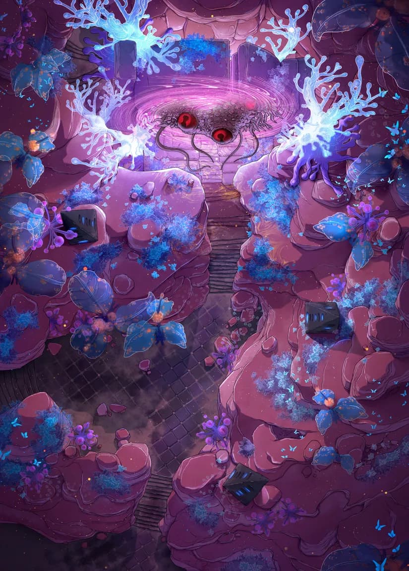 Canyon Portal map, Invasion Tentacles variant