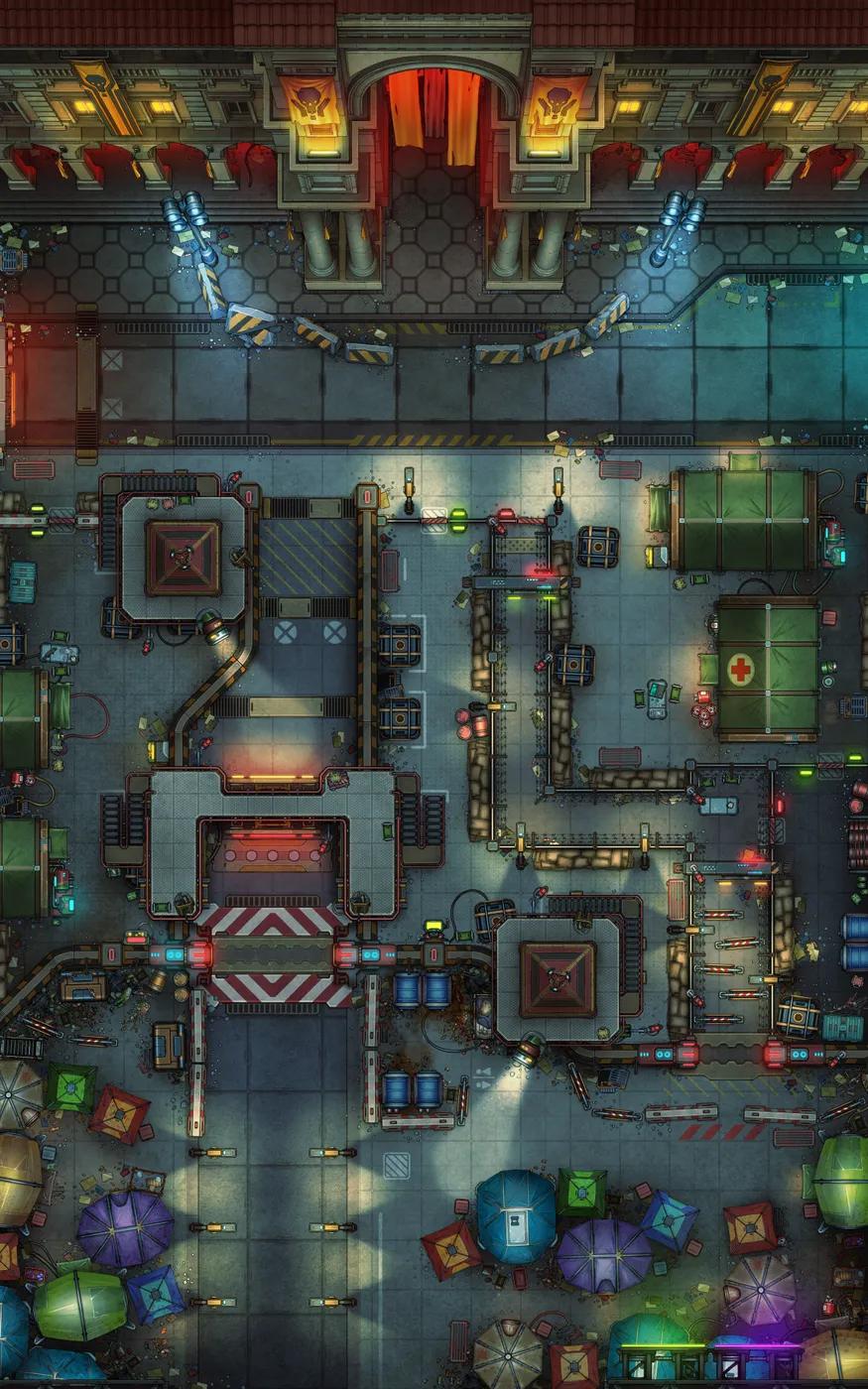 Border Processing Centre map, Original Night variant