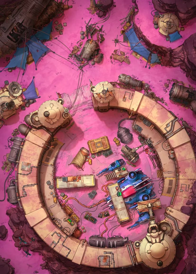 Junker Port map, Pink Planet variant