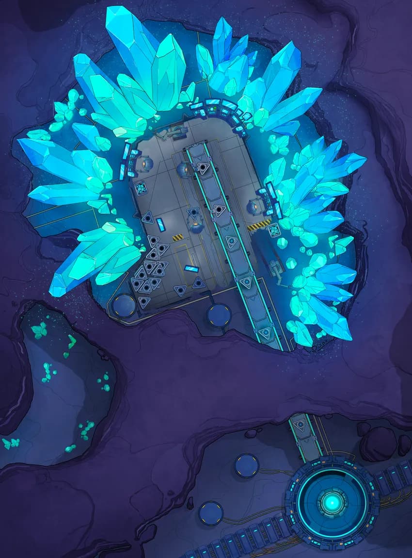 Crystal Mines map, Original Night variant