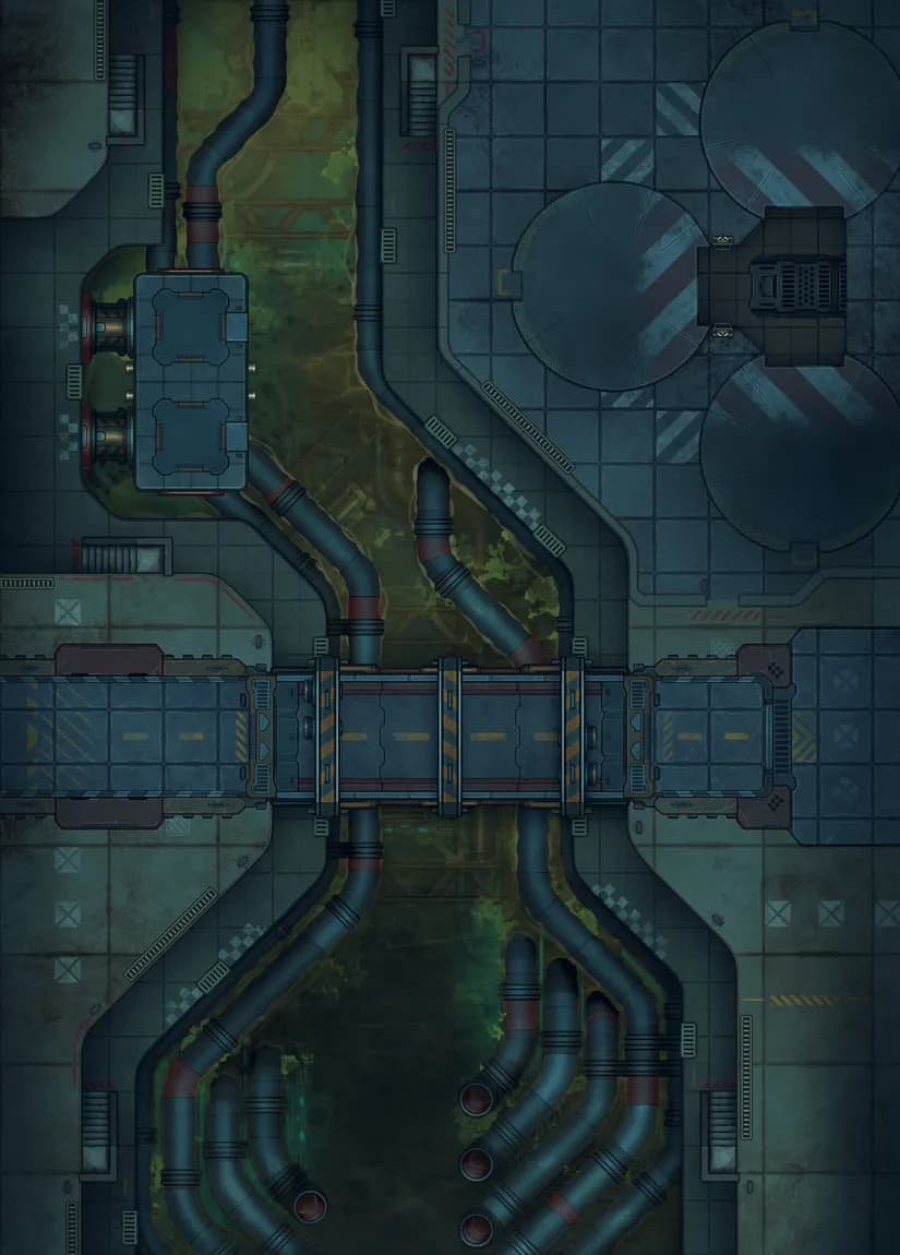 Toxic River map, Empty Night variant