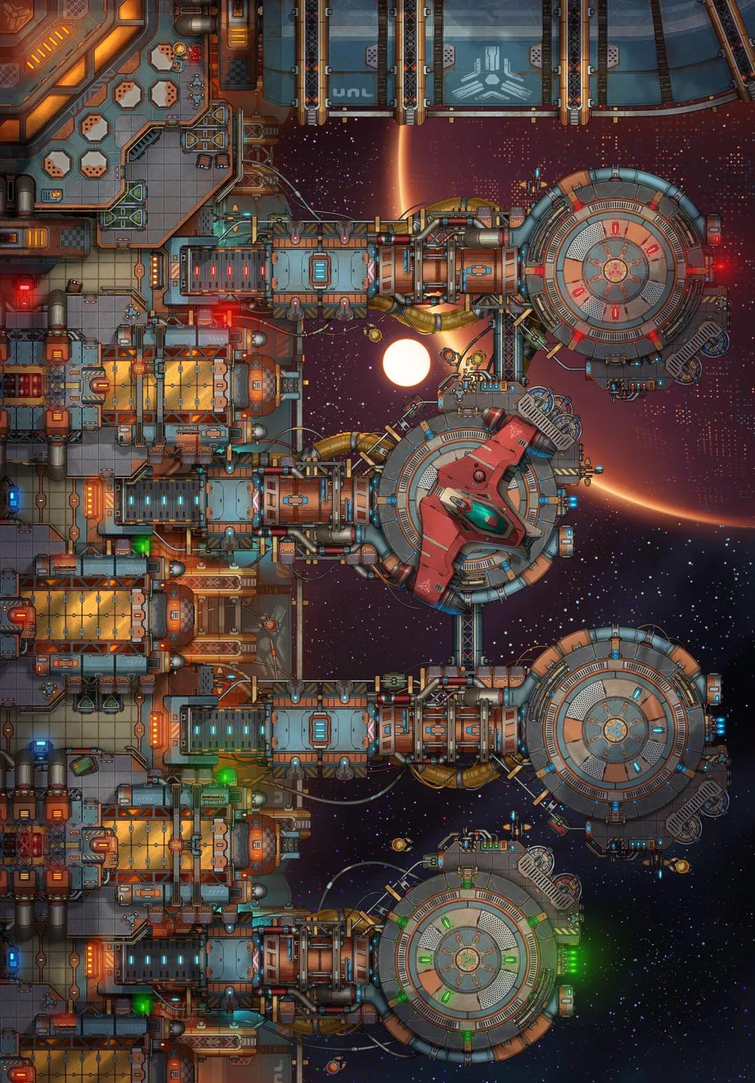 Space Station Docks map, Original variant