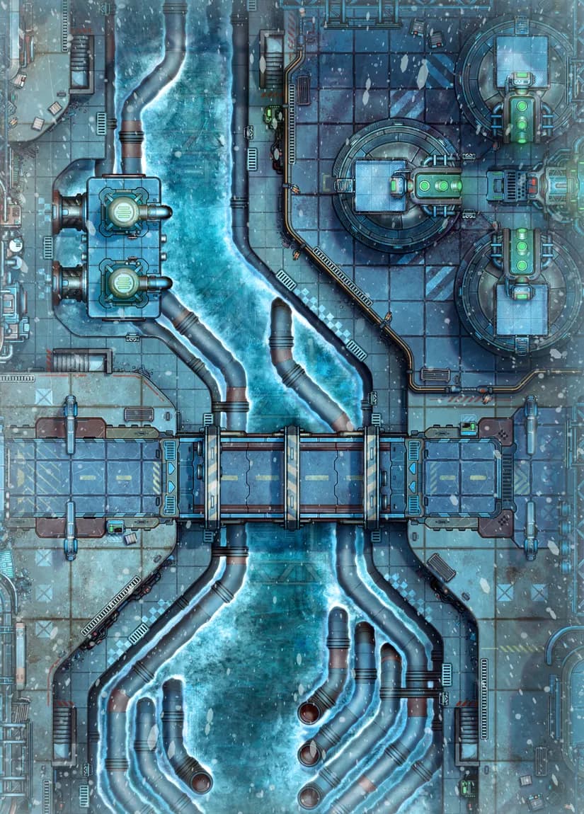 Toxic River map, Winter variant