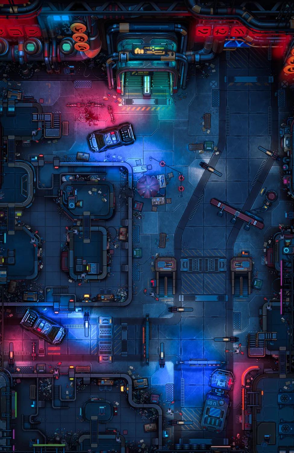 Piping District map, Crime Scene variant