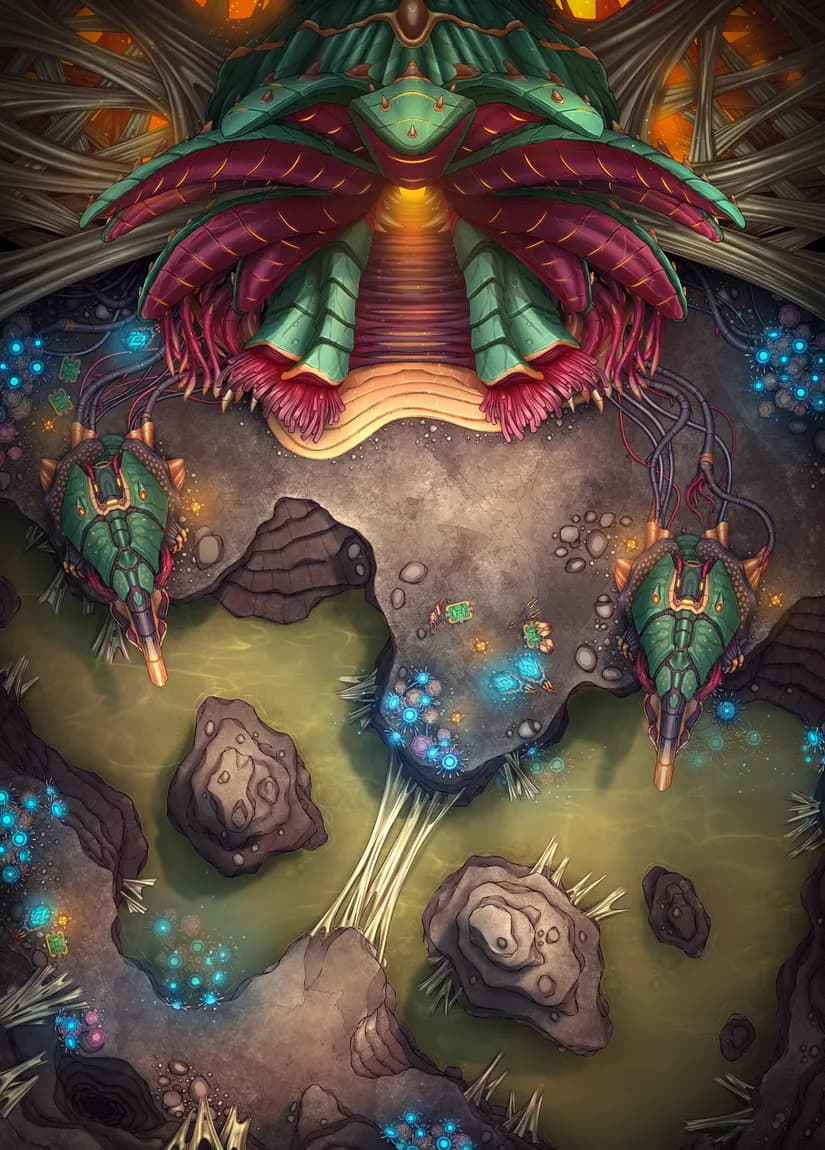 Alien Hive Entrance map, River variant