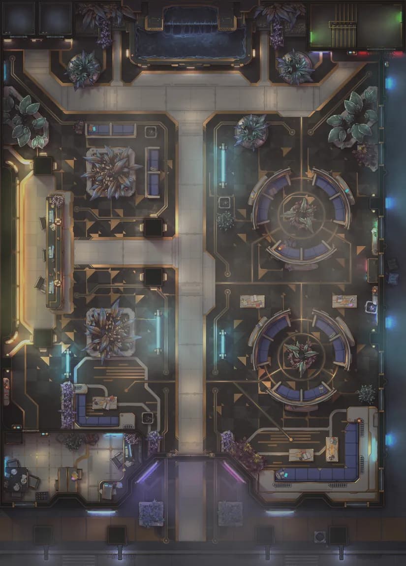 Corp Tower Foyer map, Fog variant