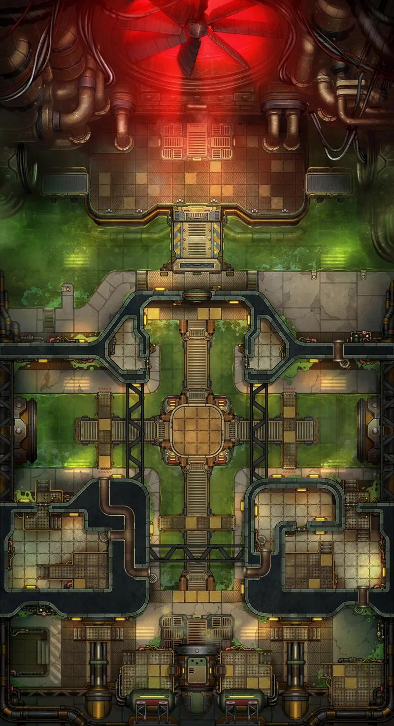 Deep City Sewers map, No Props Day variant