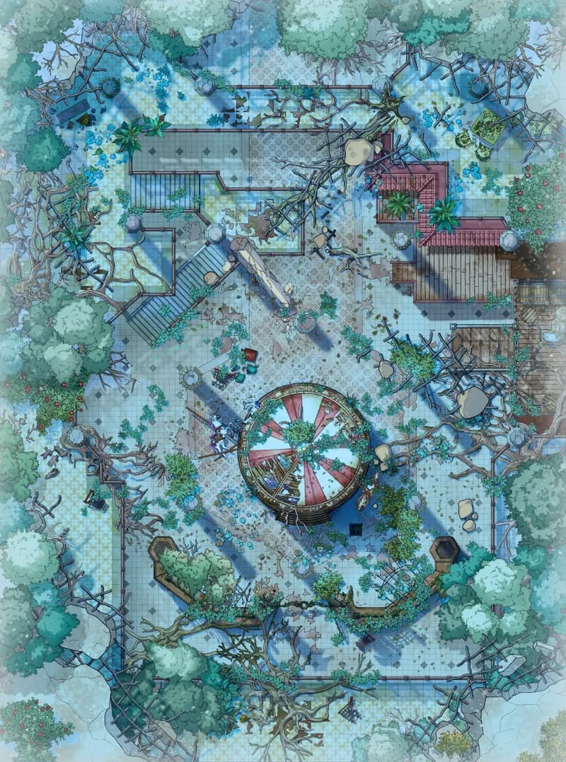 Shopping Mall Ruins map, Frozen variant