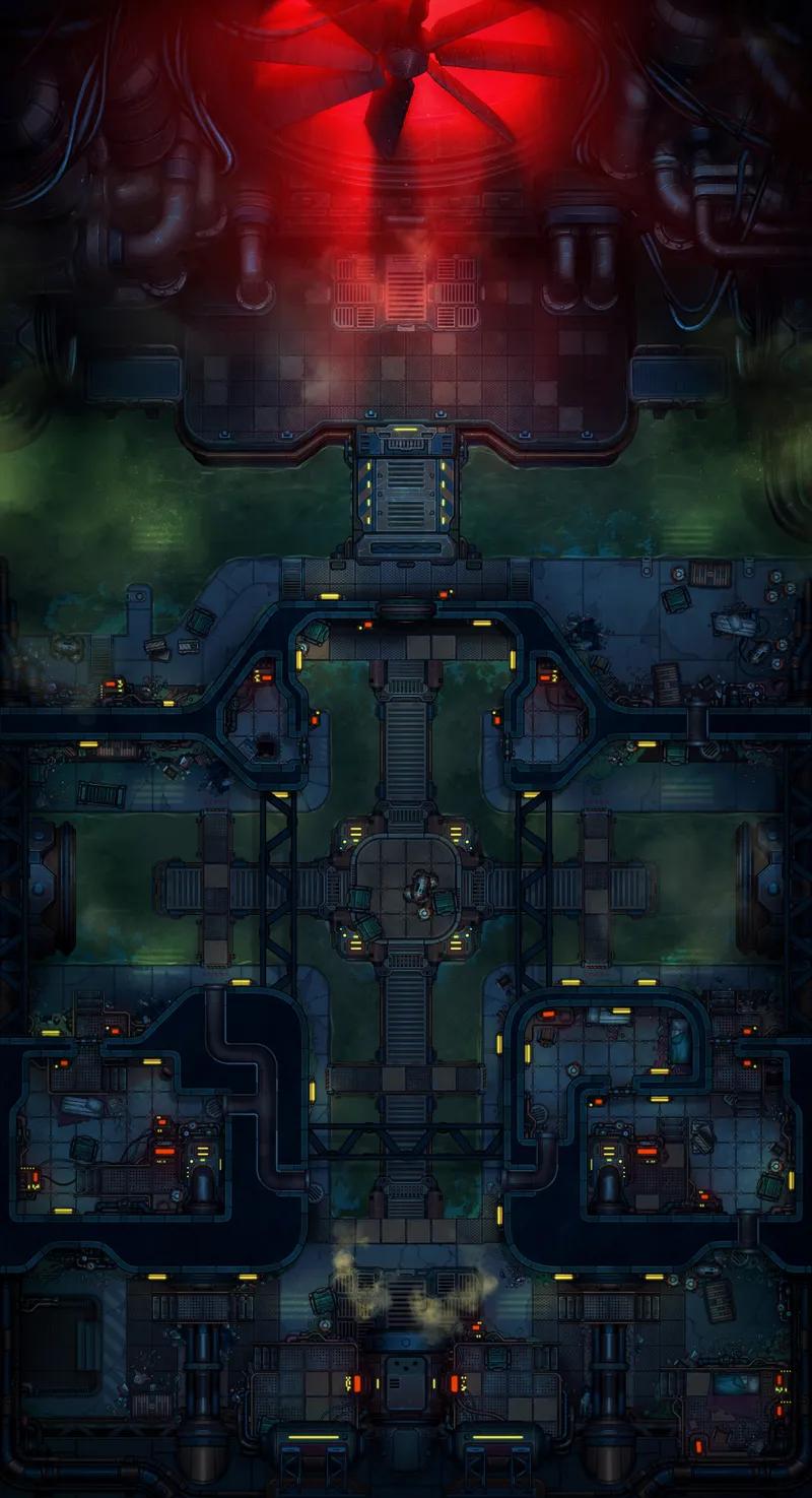 Deep City Sewers map, Original Night variant