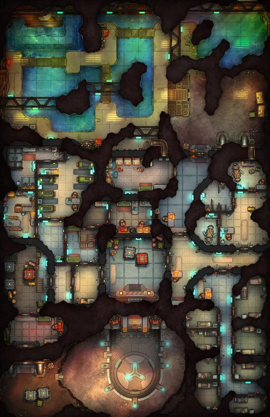 Cavern Prison map, Clean variant