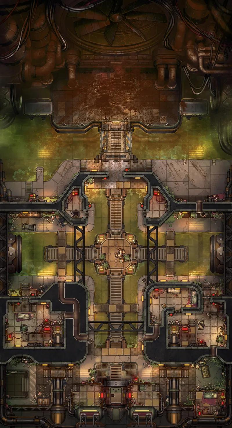 Deep City Sewers map, Rusty variant