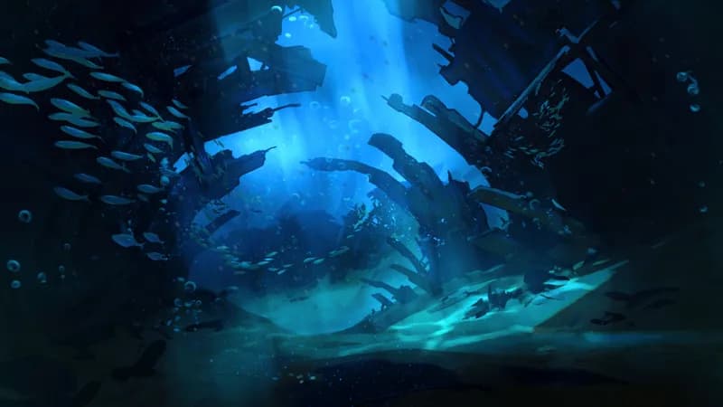 Starship Graveyard map, Deep Sea variant