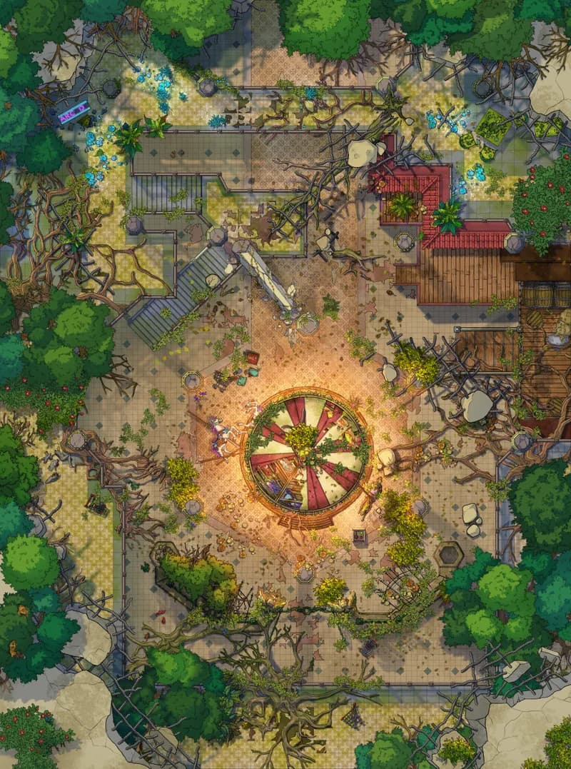 Shopping Mall Ruins map, Original Day variant